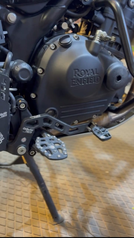 Brake Lever Aluminium for Himalayan 450 ( BLACK GOLD & SILVER )