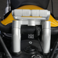 Royal Enfield Guerrilla 450 Handle Bar Riser With Mobile Mount Combo - White