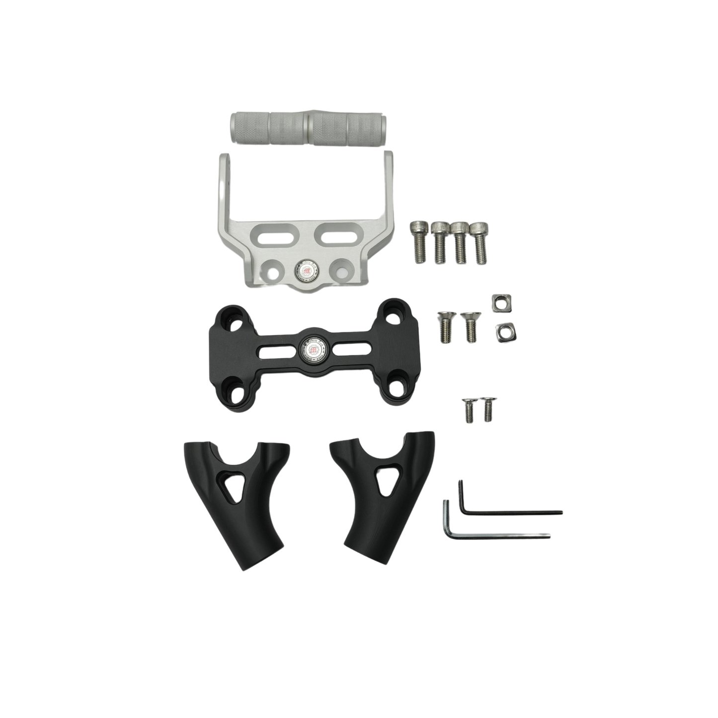 HandleBar Riser With Mobile Mount Combo ( Black ) for Himalayan 450